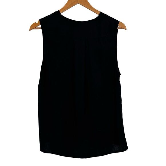 Rag & Bone black wrap buckle tie detail top size medium - Picture 2 of 7